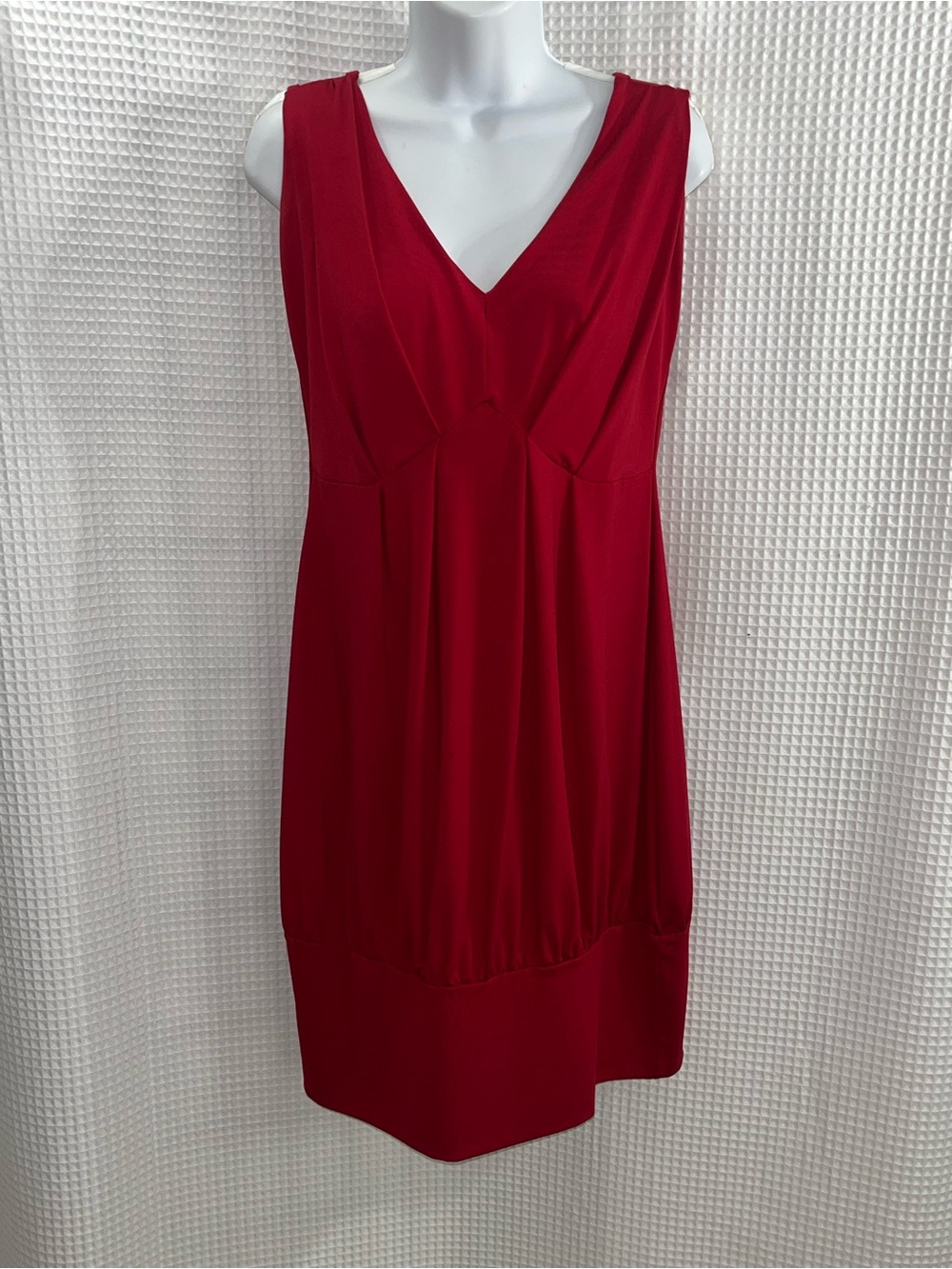 Ashley Stewart Red V-Neck Midi Dress size 1X